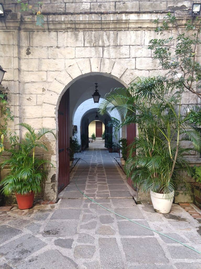 Arched doorways in Manila's colonial district of Intramuros